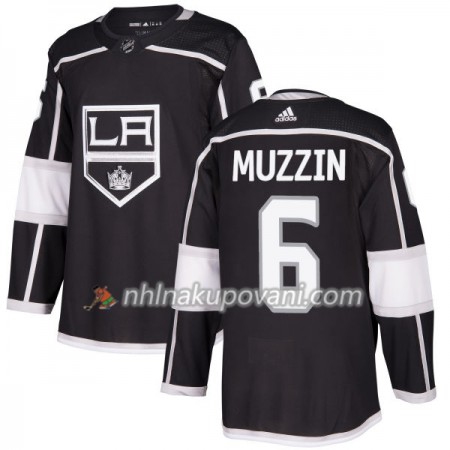 Los Angeles Kings Dresy Jake Muzzin 6 Adidas 2017-2018 Černá Authentic - Pánské